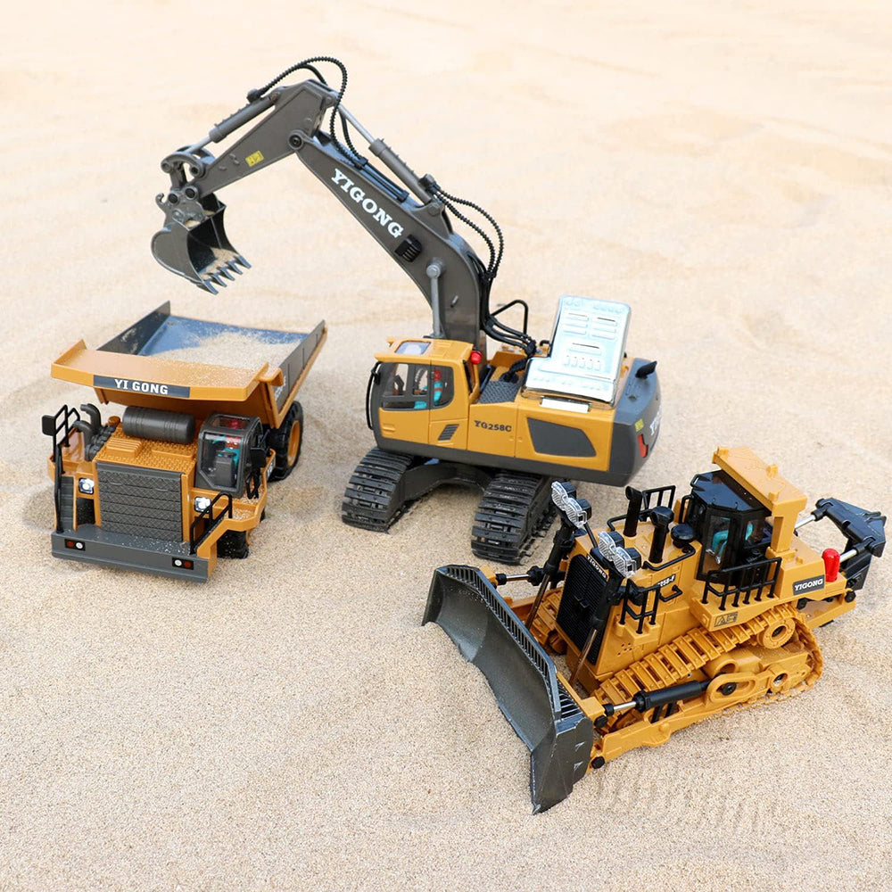 Children 9-Channel Bulldozer RC Vehicle Toy with Sound and Light Effect Children 9-Channel Bulldozer RC Vehicle Toy with Sound and Light Effect
